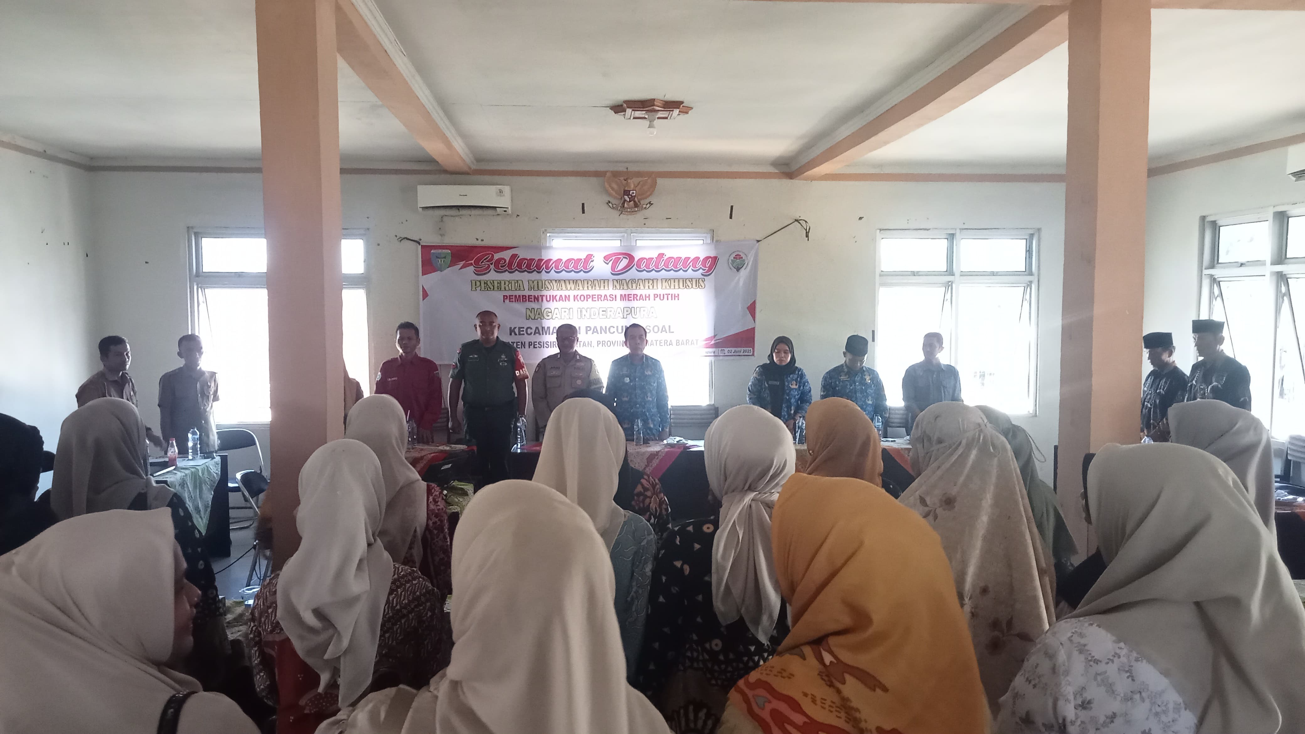 Acara Pembentukan Koperasi Merah Putih Di Nagari Inderapura
