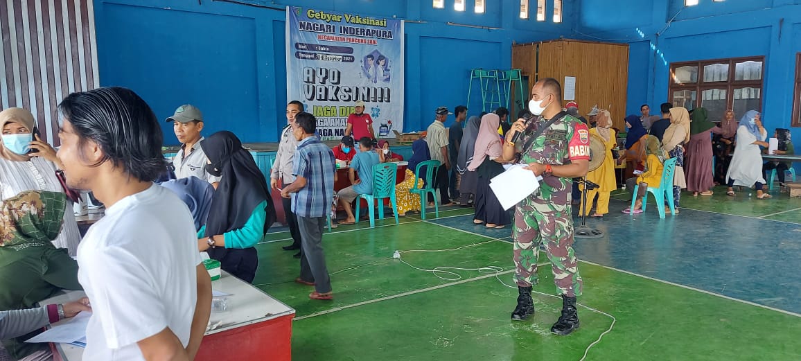 Gebyar Vaksinasi di Nagari Inderapura