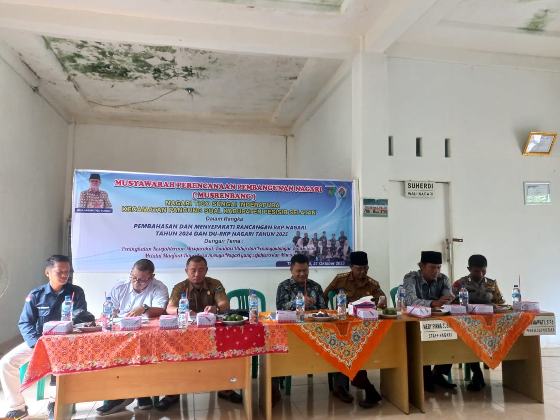 Musrenbang Nagari Tigo Sungai Inderapura 