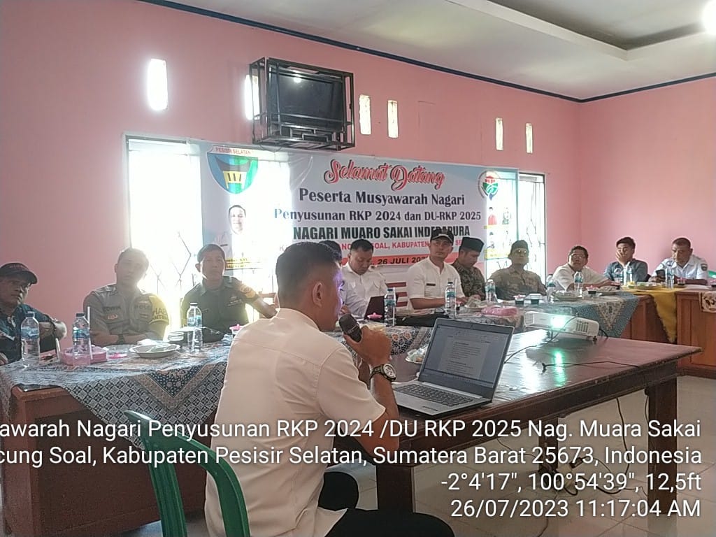 Musyawarah Nagari Penyusunan RKP di Nagari Muara Sakai