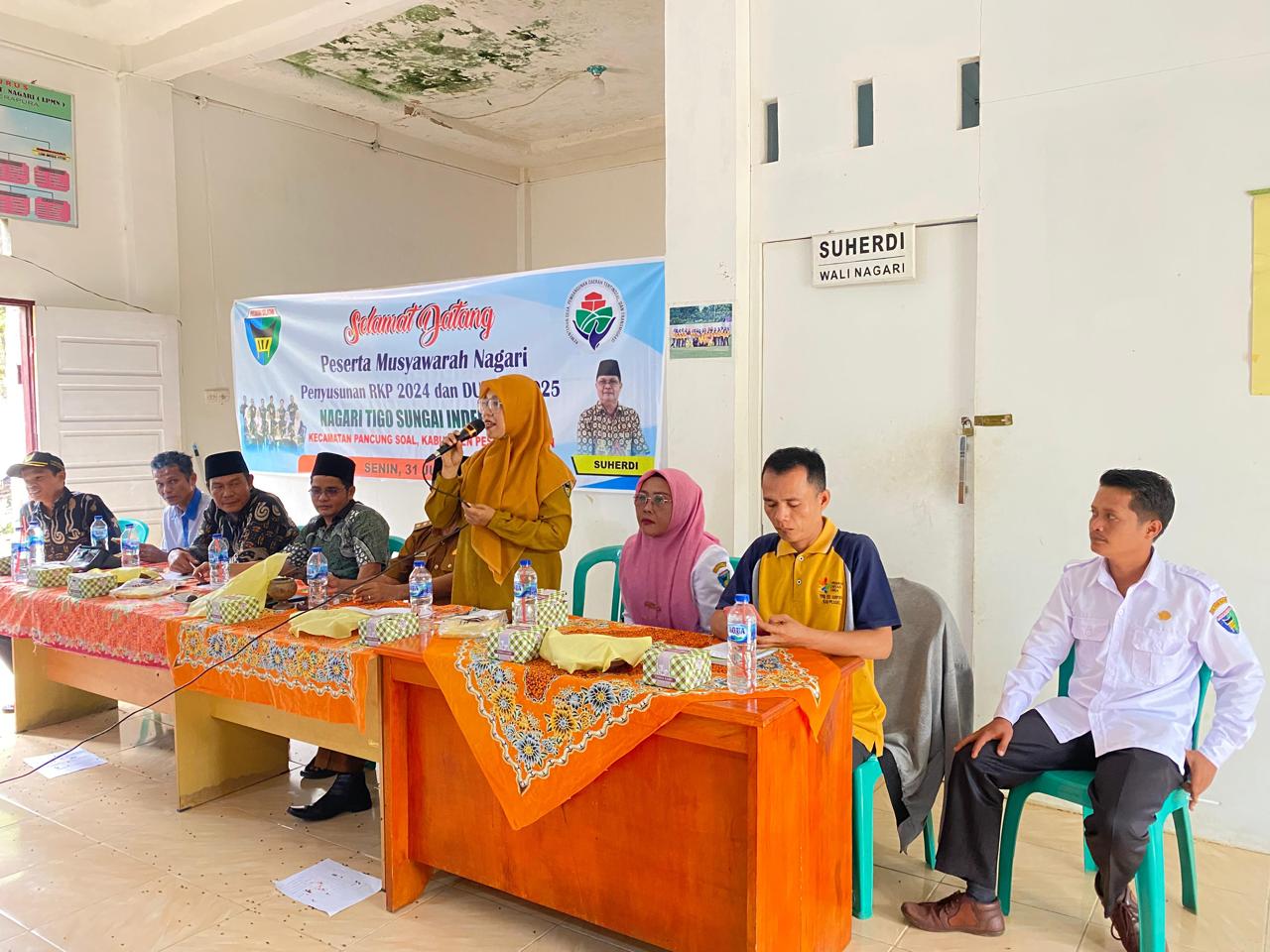 Musyawarah Nagari Penyusunan RKP di Nagari Tiga Sungai Inderapura