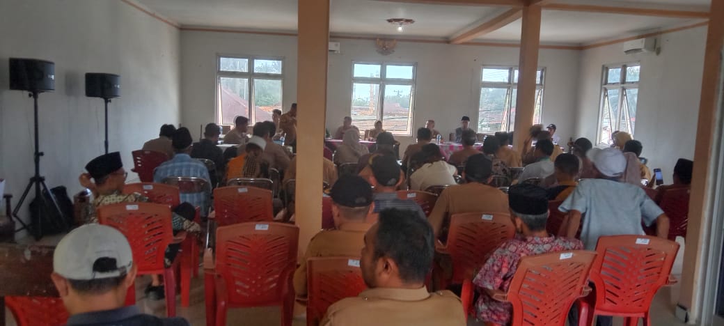 Musyawarah Peta Batas Kecamatan Pancung Soal dan Kecamatan Air Pura