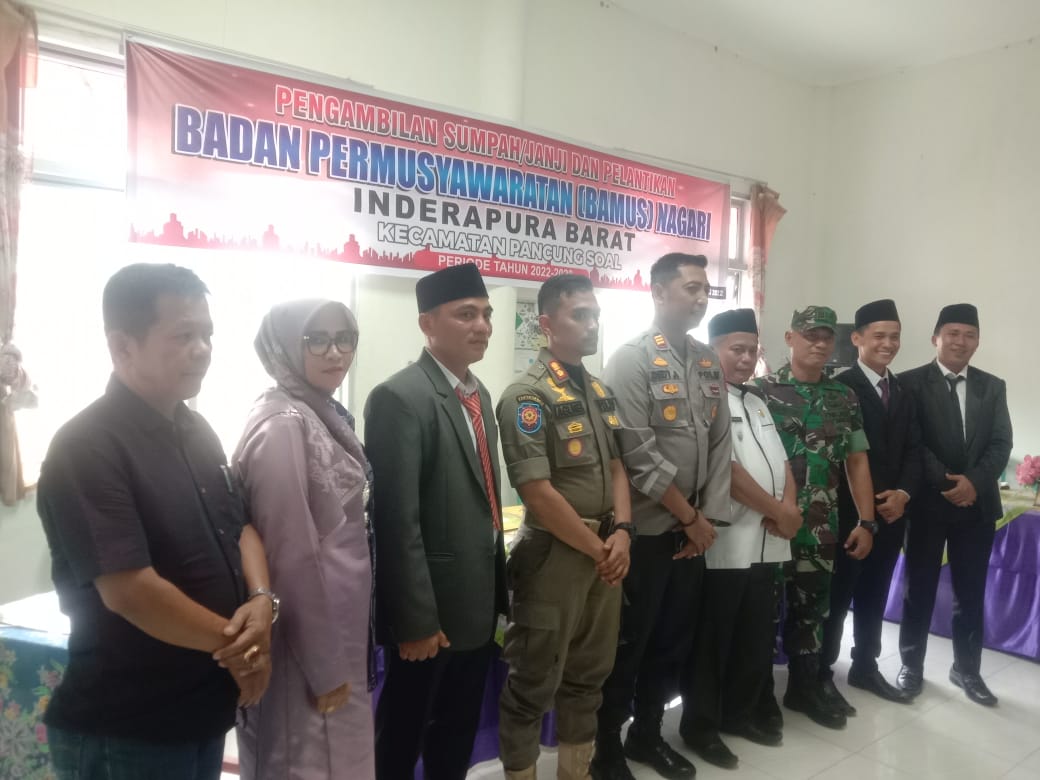 Pelantikan Bamus Nagari Inderapura Barat Inderapura