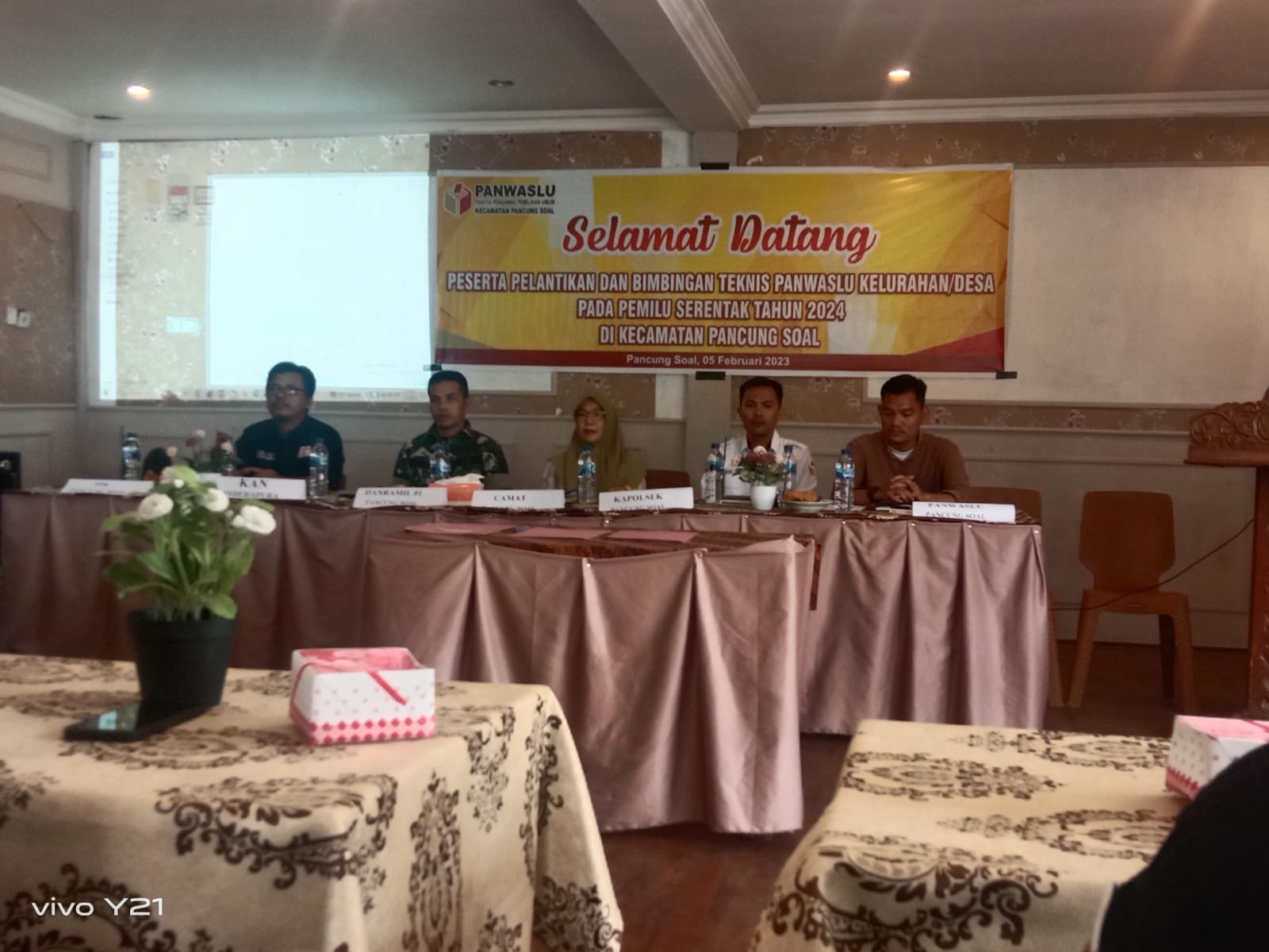 Pelantikan Panwaslu Kelurahan/Desa Kecamatan Pancung Soal