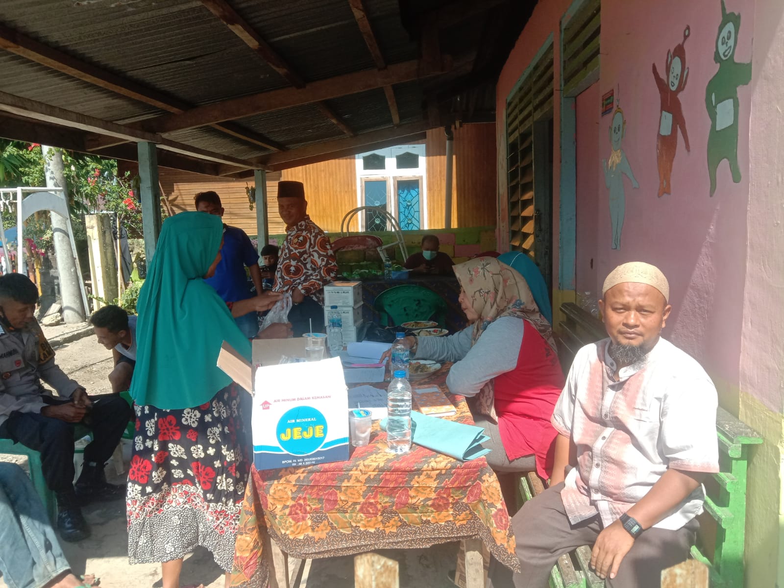 Vaksinasi di Kampung Sungai Kuyung  Nagari Inderapura Selatan 